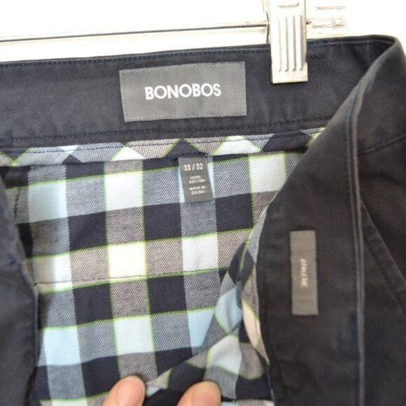 Bonobos Men's 33x32 Dark Navy Blue Chino Pants - Picture 6 of 12